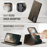 CaseMe iPhone 17 Kotelo C49 Series Ruskea