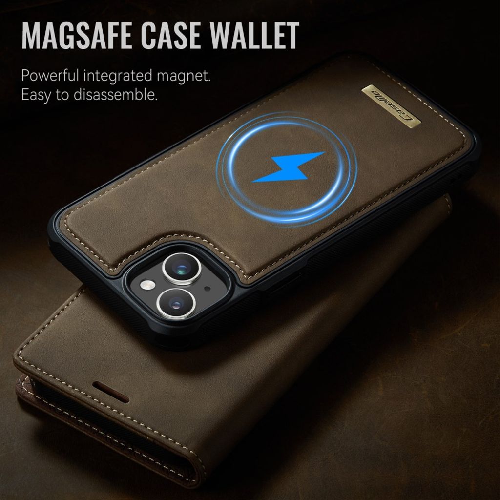 CaseMe iPhone 13 Kotelo C49 Series Ruskea