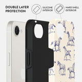 Burga iPhone 16e/iPhone 17e Suojakuori Tough MagSafe Derby Race