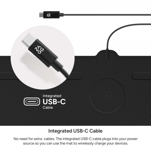 ZAGG Desk Mat -hiirimatto langattomalla latauksella