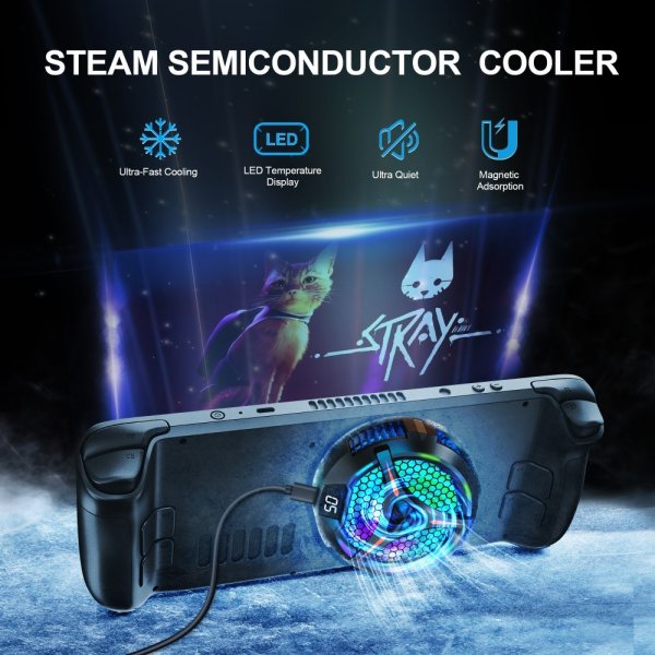 Devaso D52 Steam Deck Magneettinen Tuuletin