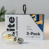Lite Bulb Moments White Ambience E27 Filament-lamppu - 3 kpl:n pakkaus