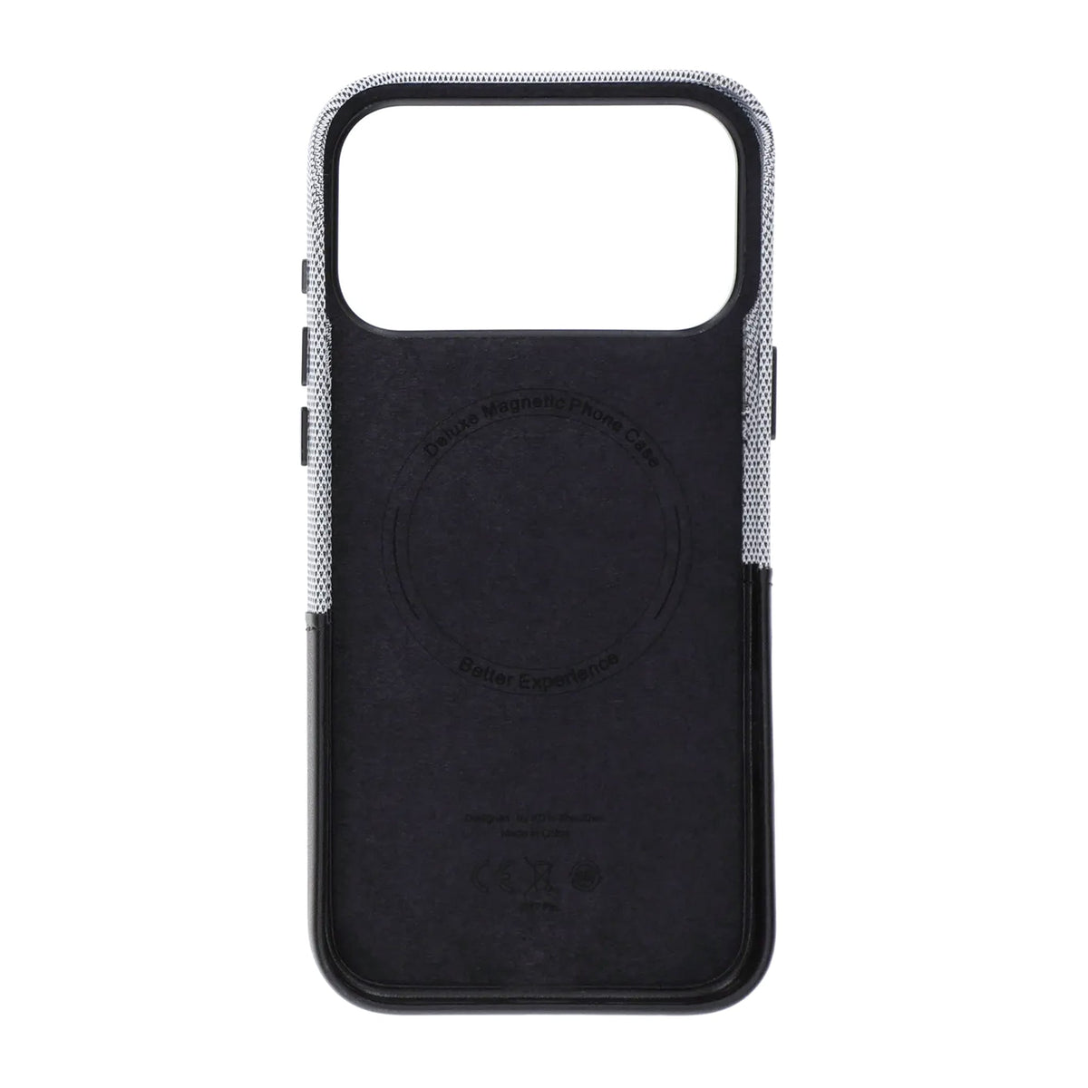 iPhone 17 Pro/iPhone 18 Pro Kuori Nahkaa Korttipidike MagSafe Musta
