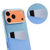 iPhone 17 Pro/iPhone 18 Pro Kuori Nahkaa Korttipidike MagSafe Sininen