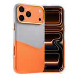 iPhone 17 Pro/iPhone 18 Pro Kuori Nahkaa Korttipidike MagSafe Oranssi