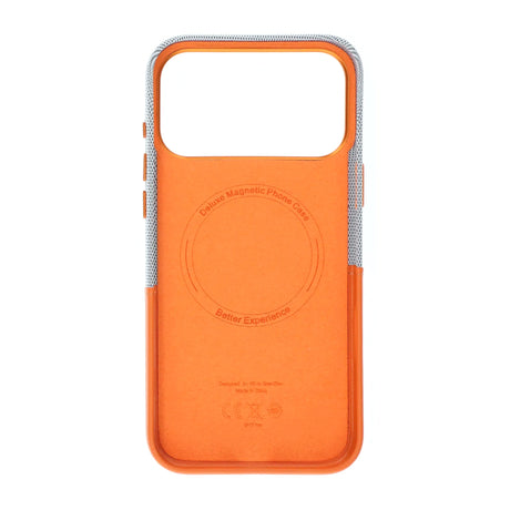 iPhone 17 Pro/iPhone 18 Pro Kuori Nahkaa Korttipidike MagSafe Oranssi