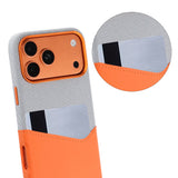 iPhone 17 Pro/iPhone 18 Pro Kuori Nahkaa Korttipidike MagSafe Oranssi