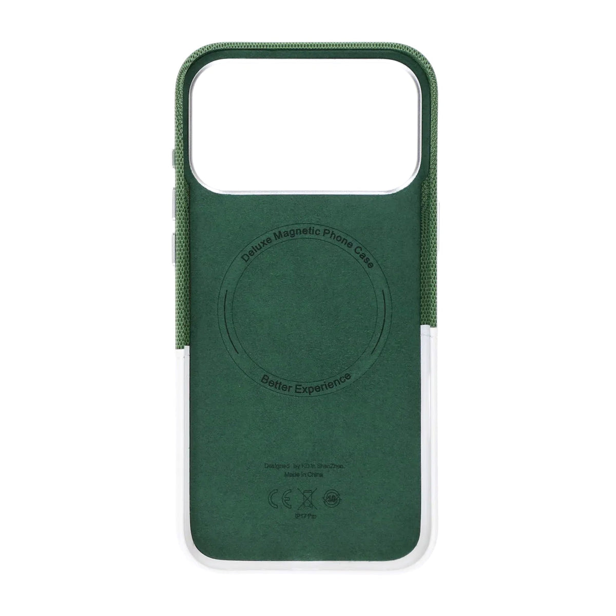 iPhone 17 Pro/iPhone 18 Pro Kuori Nahkaa Korttipidike MagSafe Valkoinen