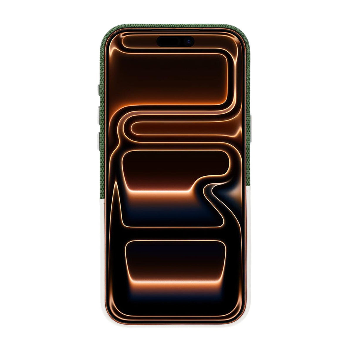 iPhone 17 Pro/iPhone 18 Pro Kuori Nahkaa Korttipidike MagSafe Valkoinen