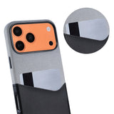 iPhone 17 Pro Max/iPhone 18 Pro Max Kuori nahkaa Korttipidike MagSafe Musta