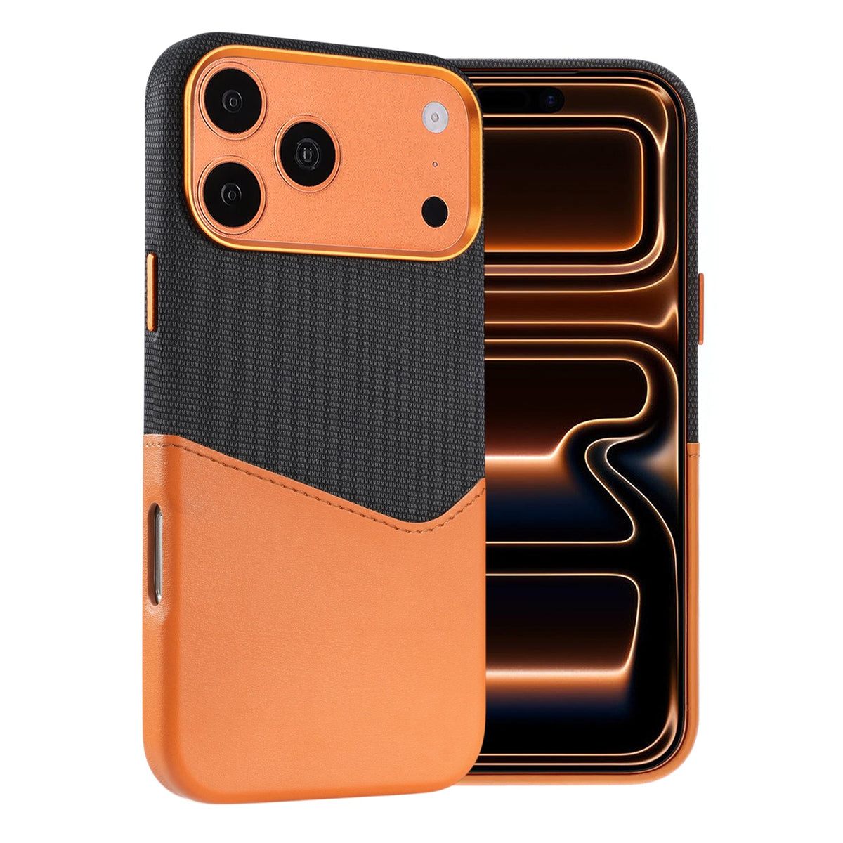 iPhone 17 Pro Max/iPhone 18 Pro Max Kuori nahkaa Korttipidike MagSafe Ruskea