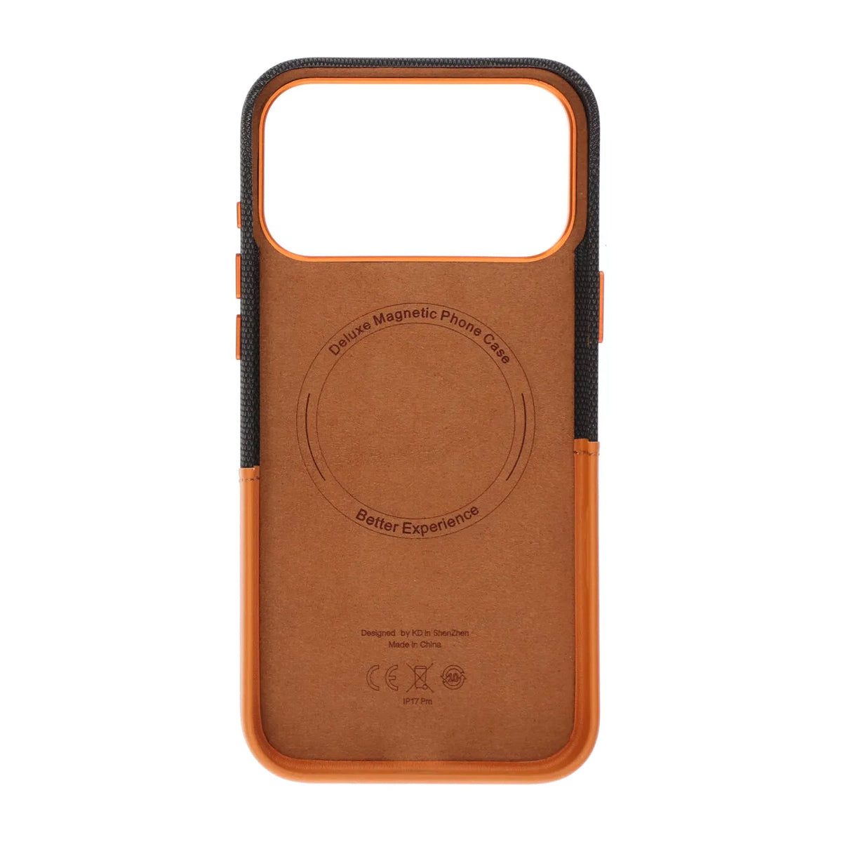 iPhone 17 Pro Max/iPhone 18 Pro Max Kuori nahkaa Korttipidike MagSafe Ruskea