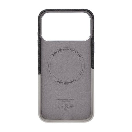 iPhone 17 Pro Max/iPhone 18 Pro Max Kuori nahkaa Korttipidike MagSafe Harmaa