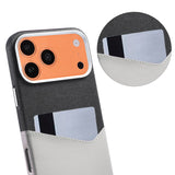 iPhone 17 Pro Max/iPhone 18 Pro Max Kuori nahkaa Korttipidike MagSafe Harmaa