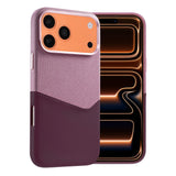 iPhone 17 Pro Max/iPhone 18 Pro Max Kuori nahkaa Korttipidike MagSafe Violetti