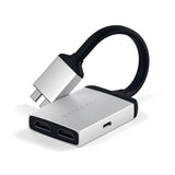 Satechi USB-C dual HDMI -sovitin hopea