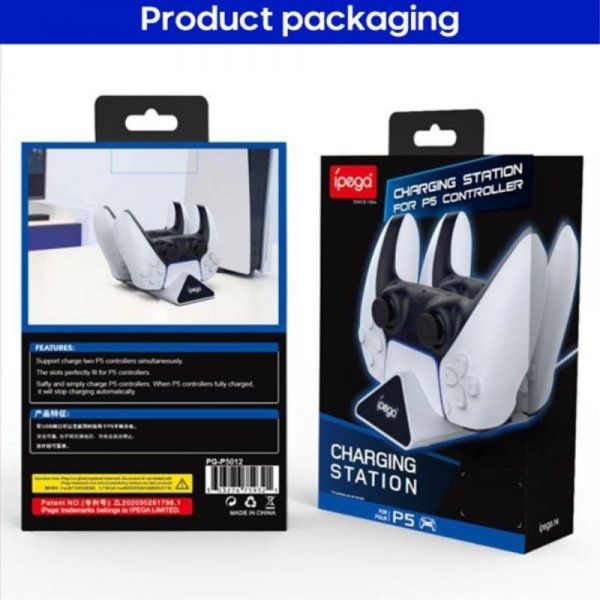 Ipega Dual-lataustelakka PS5-ohjaimelle
