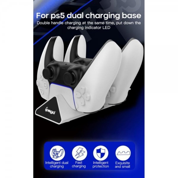 Ipega Dual-lataustelakka PS5-ohjaimelle