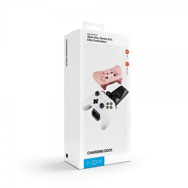 Kiinteä kaksoislataustelakka Xbox Series S-, X- ja One-ohjaimille, musta
