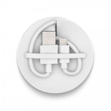 Usbepower DUO Micro-USB/Lightning-kaapeli 1,2 metriä, valkoinen