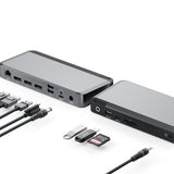 ALOGIC Prime MX3 USB-C Kolminäyttöinen DP 100W PD Telakka