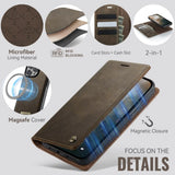 CaseMe iPhone 13 Pro Kotelo C49 Series Ruskea