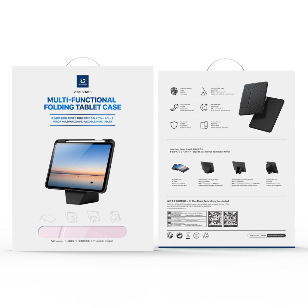 Dux Ducis Samsung Galaxy Tab S11 Ultra/S12 Ultra Kotelo Vers Series Vaaleanpunainen