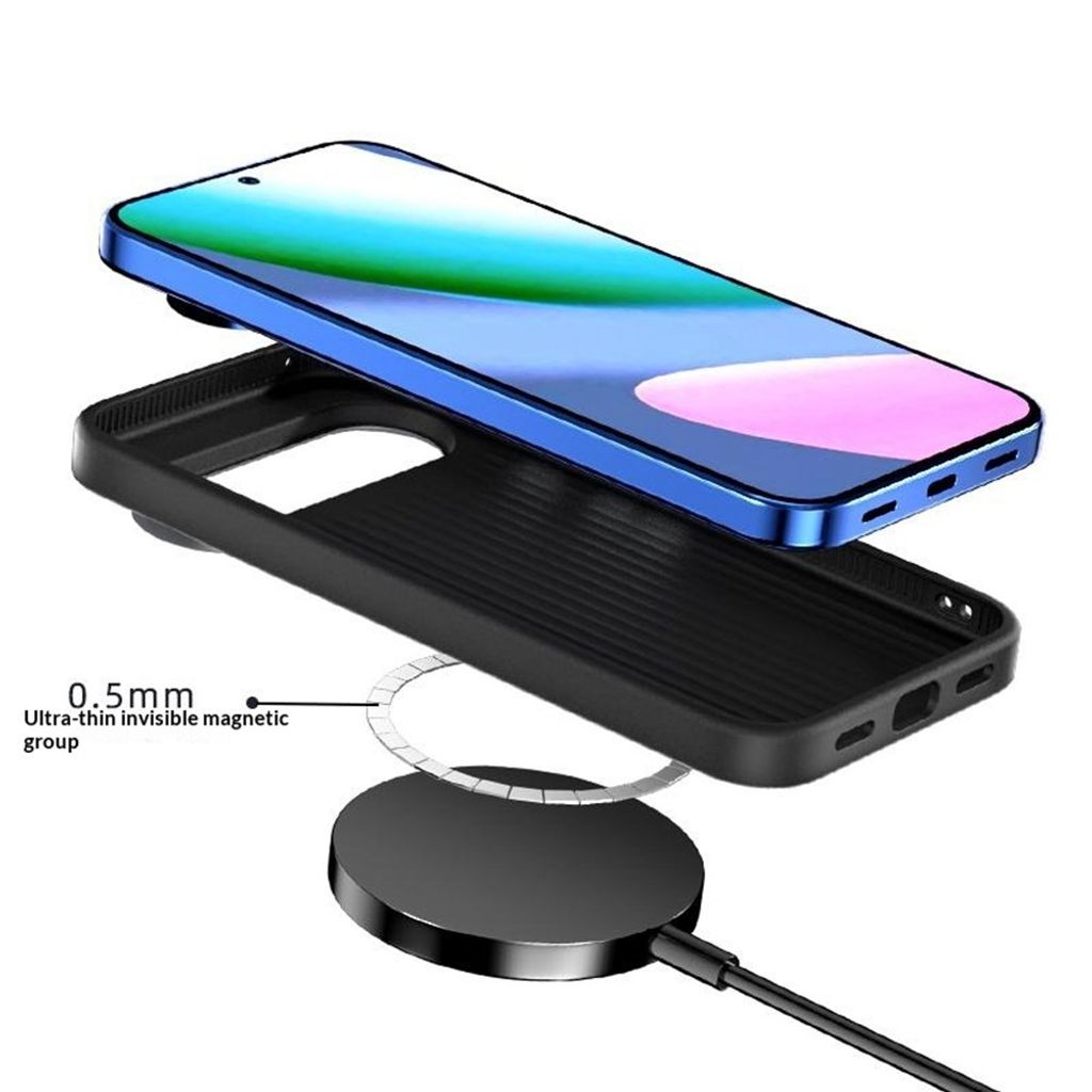 ABEEL Google Pixel 11 Kuori Hiilikuiturakenne MagSafe Musta