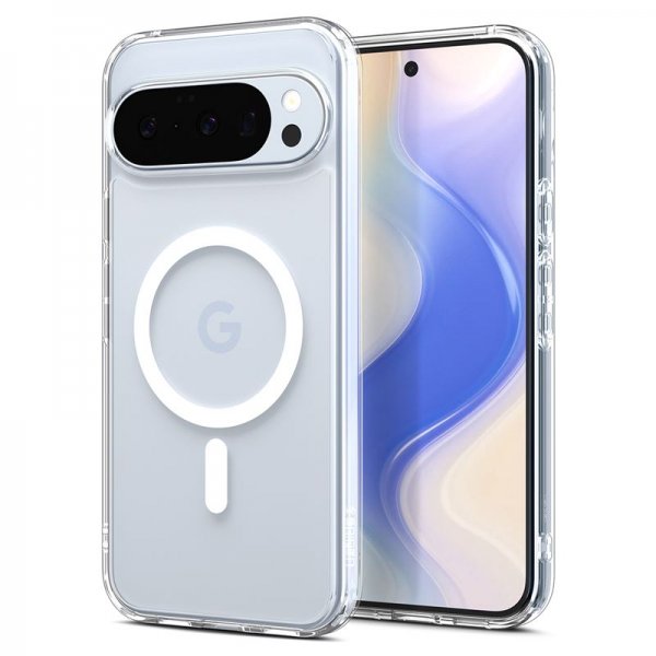 Spigen Google Pixel 10/Pixel 10 Pro Suojakuori Ultra Hybrid MagFit Clear White