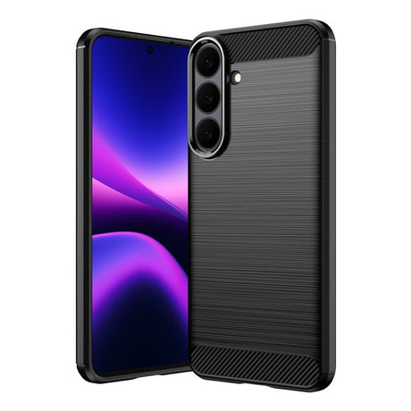 Samsung Galaxy S26 FE Kuori Harjattu Hiilikerosta Musta