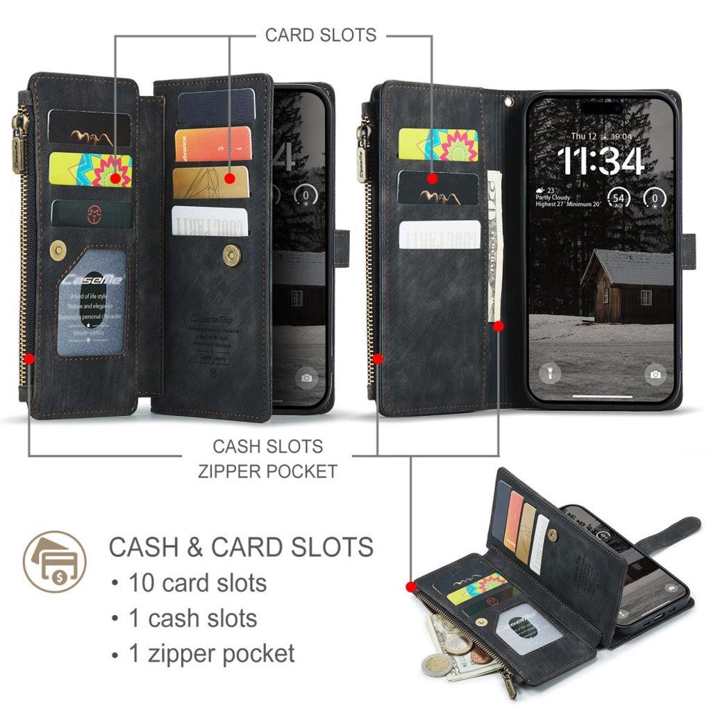 CaseMe iPhone Air Kotelo C30 Series Musta
