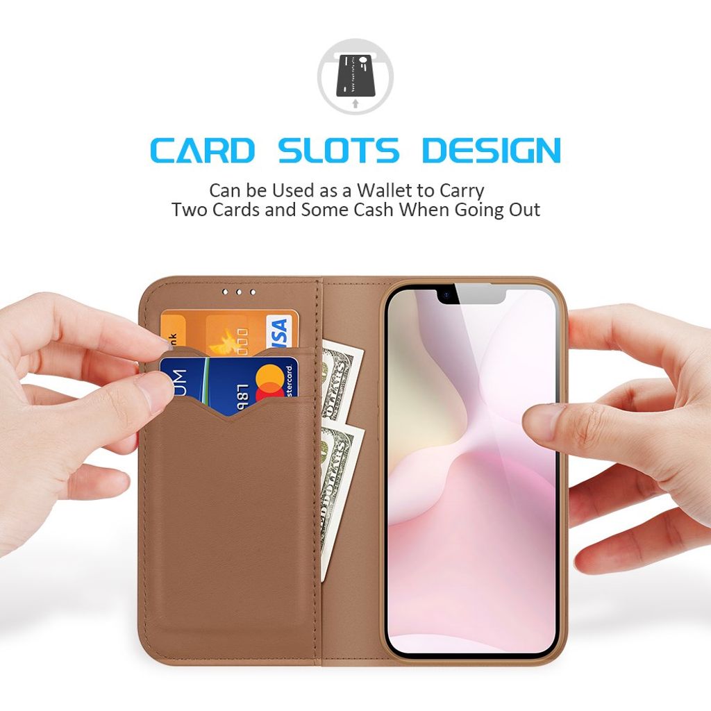 Dux Ducis iPhone 16e/iPhone 17e Kotelo Hivo Series Ruskea