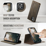 CaseMe iPhone 13 Kotelo C49 Series Ruskea