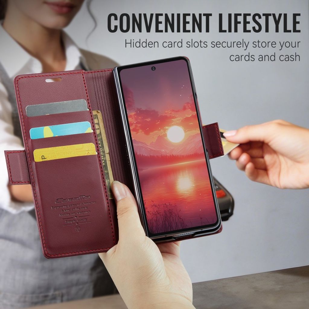 CaseMe Samsung Galaxy Z Fold 8 Ultra Kotelo 023 Series Punainen