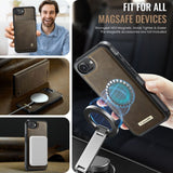 CaseMe iPhone 16e/iPhone 17e Kotelo C49 Series Ruskea