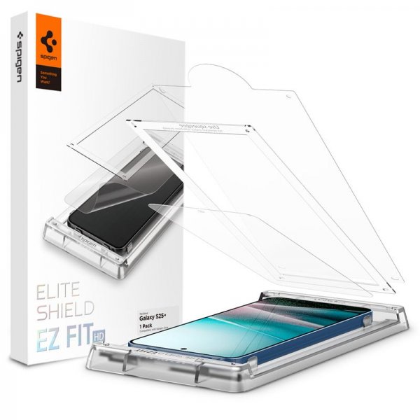 Spigen Samsung Galaxy S25 Plus EliteShield EZ Fit -näytönsuoja