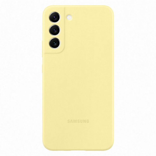 Samsung Original Galaxy S22 Plus Suojakuori Silikonikansi Keltainen
