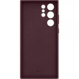Samsung alkuperäinen Galaxy S22 Ultra Leather Cover -nahkakotelo, burgundi