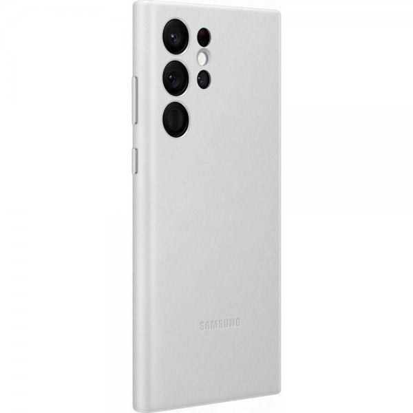 Samsung Original Galaxy S22 Ultra -nahkakuori, vaaleanharmaa
