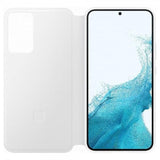 Samsung Original Galaxy S22 Plus -kotelo, Smart Clear View Cover, valkoinen
