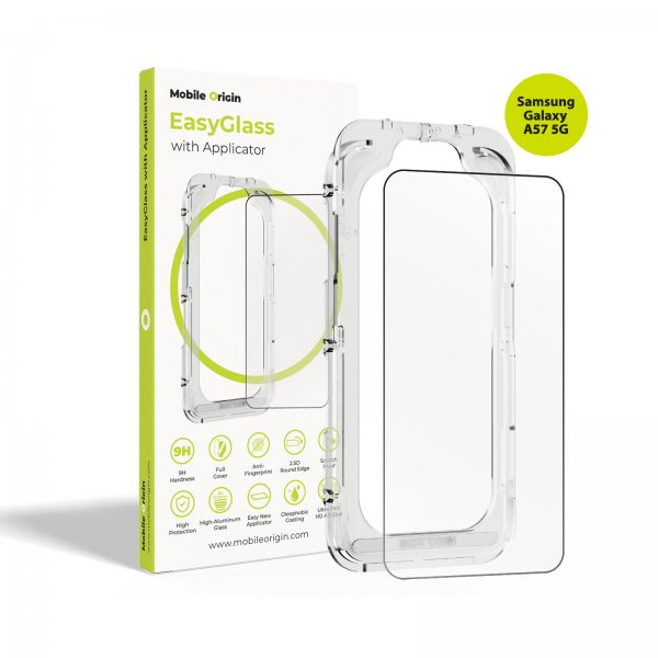 Mobile Origin Samsung Galaxy A57 EasyGlass Applicator -näytönsuoja