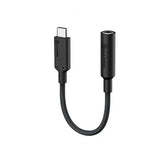 ALOGIC Elements Pro 10cm USB-C 3.5mm Audio Adapter Musta