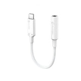 ALOGIC Elements Pro 10cm USB-C 3.5mm Audio Adapter Valkoinen