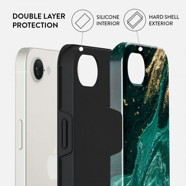 Burga iPhone 16e/iPhone 17e -kuori Tough MagSafe Emerald Pool