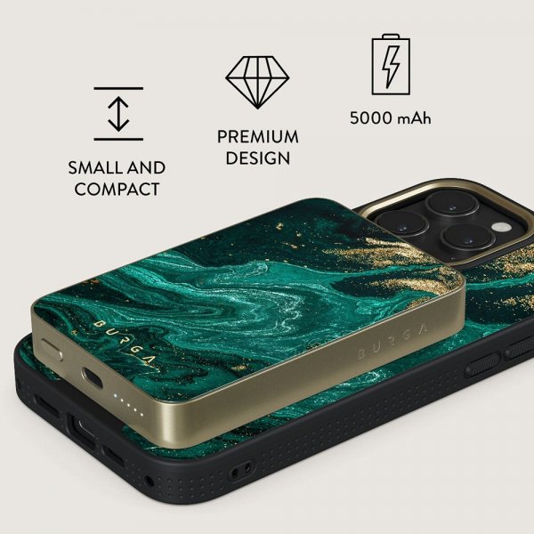 Burga Powerbank MagSafe 5000 mAh Emerald Pool Kulta