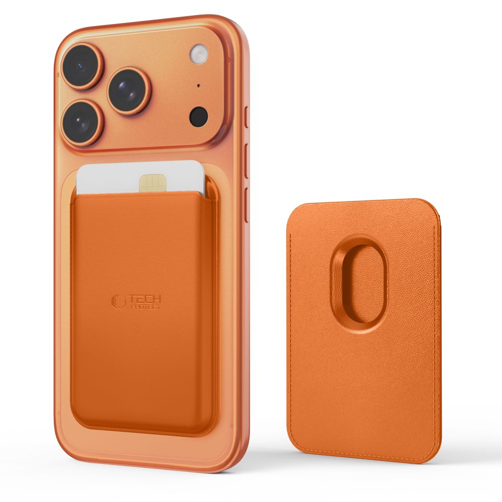 Tech-Protect Korttipidike MagWallet MagSafe Oranssi