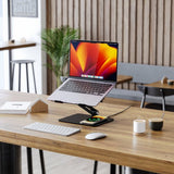 ALOGIC Elite Power Kannettavan Teline Langattomalla Laturilla Musta