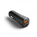 Spigen Essential Autolaturi 48W 1xUSB-C 1xUSB-A Musta
