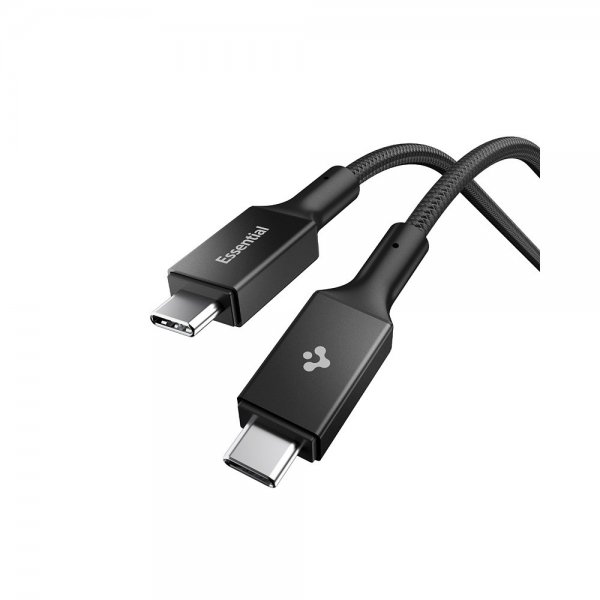 Spigen Essential Cable Fabric USB-C/USB-C 240W 1.5m Musta