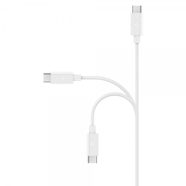 Spigen Essential USB-A–USB-C 60W 2m johto, valkoinen